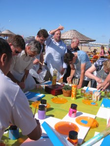 Met de voeten in het zand!